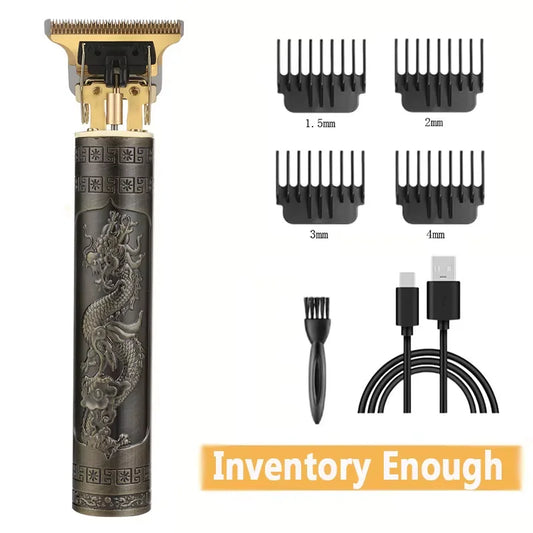 High-Power Electric Clippers Designed for Barbershops, Ideal for Shaving And Trimming with USB Charging. - MANDOTOS