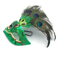Nightclub Party Supplies Peacock Feather Mask Makeup Hollow Out Carnival Mask Plastic Venice Masquerade Masks Party
