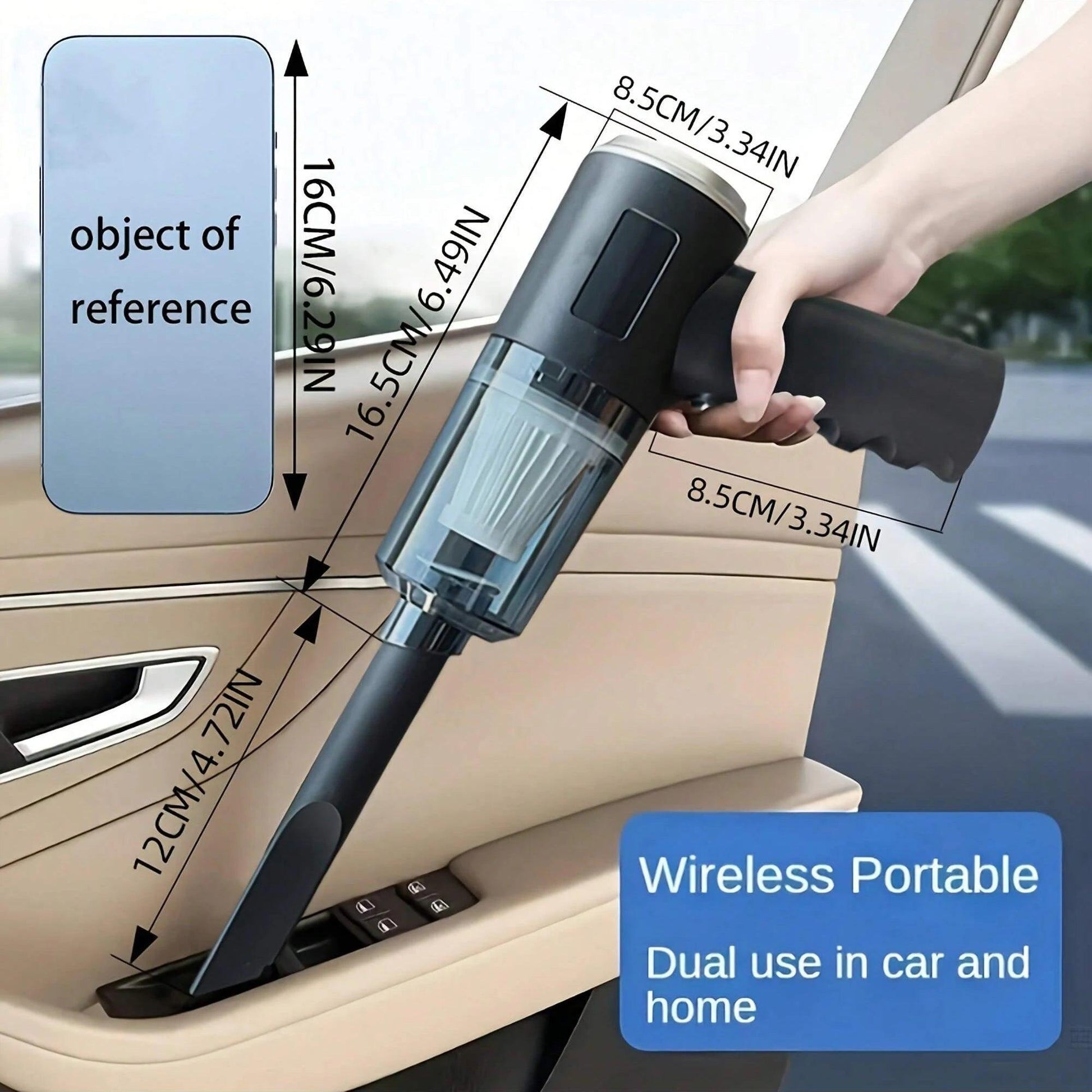 3 In 1 Integrated Suction And Blowing Vacuum Cleaner USB Charging Small Car Household Vacuum Cleaner - MANDOTOS