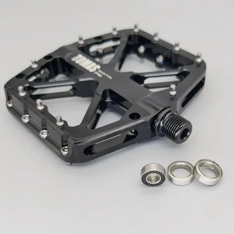 2025 New Bike Pedals  MTB Mountain Road Flat Non-slip CNC 3 Sealed Bearings Green Bicycle Pedals Route Cycling Accessories MANDOTOS