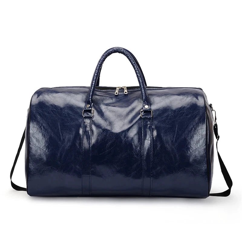 Travel Bag For Men Pu Leather Shoulder Bag Big Capacity Tote Bags For Women Fashion New Duffle Crossbody Bag Sports Pack luggage MANDOTOS