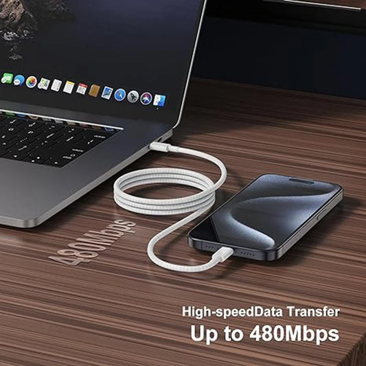 Usb C to Type C Fast Charging PD 60W Mobile Phone Date Cable For Iphone15 Android Samsung Huawei Type C Braided Charger Cable - MANDOTOS