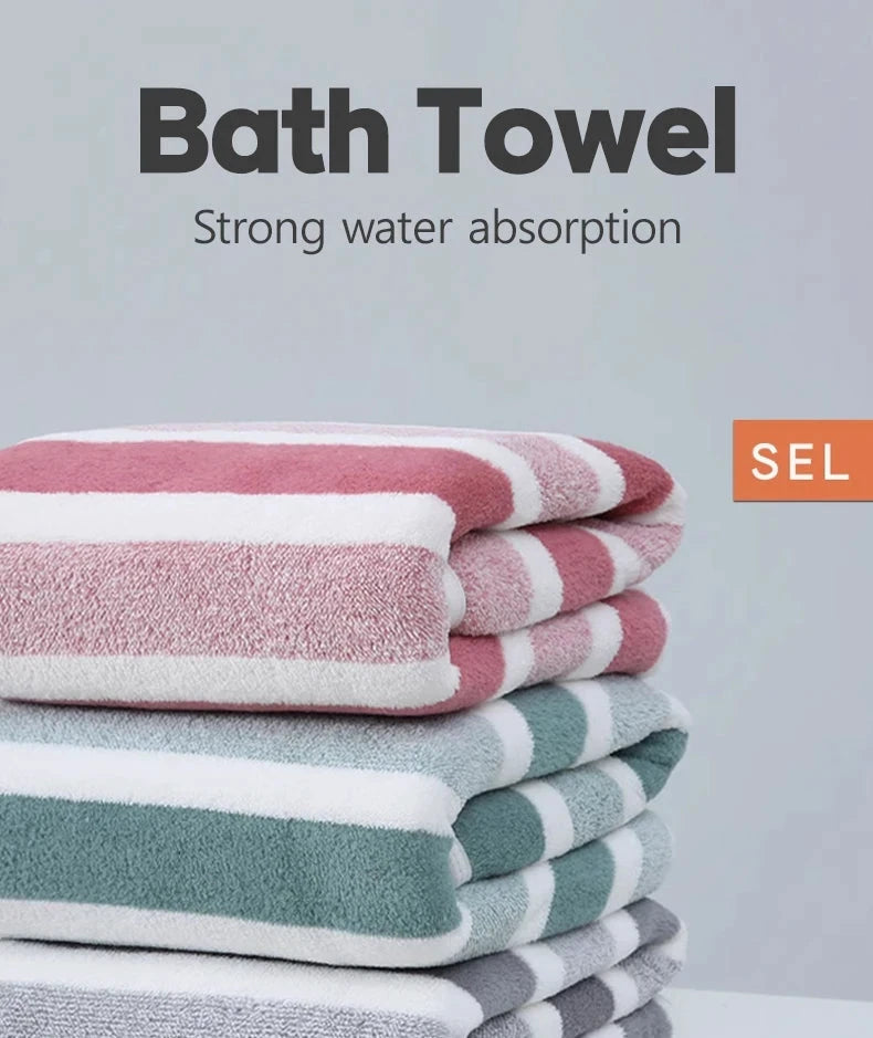 1 Pc Thickened Absorbent Bath Towel Soft Face Towel for Home MANDOTOS