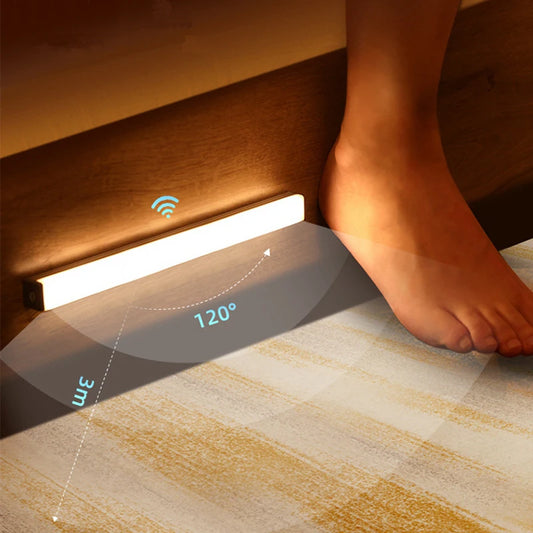 Motion Sensor Light Wireless LED Night Light Type C Rechargeable Light Cabinet Wardrobe Lamp Staircase Backlight For Kitchen LED - MANDOTOS