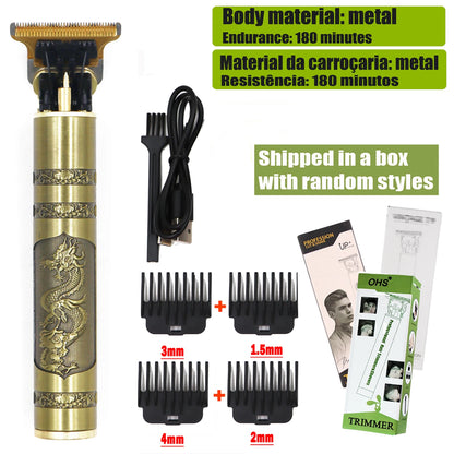 T9 Hair Clipper Repair Beard Shaving Body Hair Trimmer Clippers Electric Machine Men Haircut Machine 0mm Barber Shaver - MANDOTOS