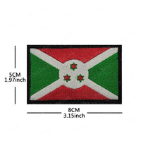 Embroidery Patches African Morocco Nigeria Algeria Seychelles Botswana Gabonese Libya Mauritania Djibouti Namibia Flags Badges
