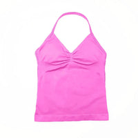 NCLAGEN Impact Longline Strappy Top Sports Yoga Vest Women's Fitness Tank Top Gym Beautiful Open Back Bra Running Workout Halter NCLAGEN Official Store