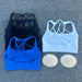 Women's Fitness Sports Bra Anti-Sweat Fitness Top Women Yoga Bra Shockproof Crop Top Cross Back Sport Bra Gym Workout Top