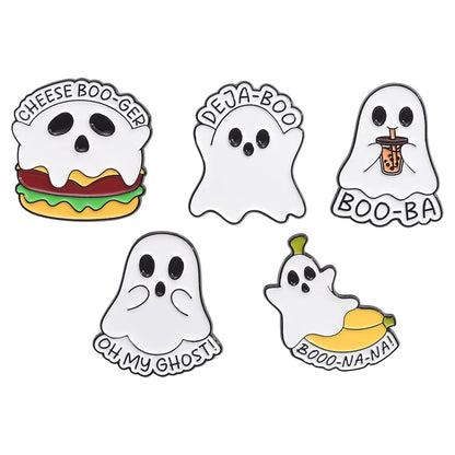 Animal 5-7pcs/Set Enamel Pins Penguin Bat Bee Owl Metal Brooches Fashion Lapel Badge Backpack Clothes Jewelry Gift for friends - MANDOTOS