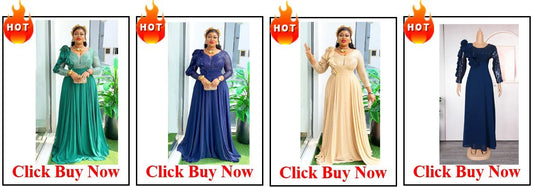 Customized Elegant Dress Women for Wedding Party Summer Autumn African V-neck Long Sleeve Evening Long Maxi Dress Gowns Africa C