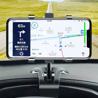 Portable Car Holder Rotatable Multifunction Dashboard/Rearview Mirror/Sun Visor Mount for iPhone Samsung Xiaomi Redmi Huawei