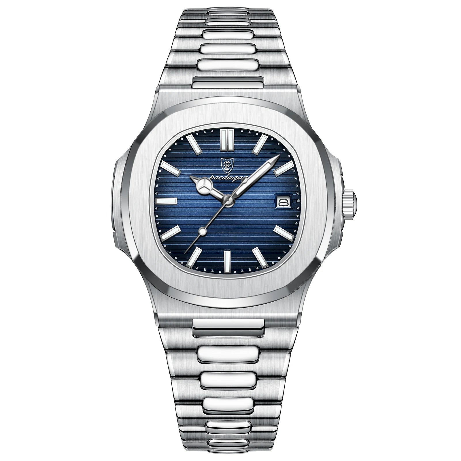 POEDAGAR Top Luxury Brand Man Watch Sports Waterproof Luminous Date Men Wristwatch Square Dial Quartz Men's Watches High Quality - MANDOTOS