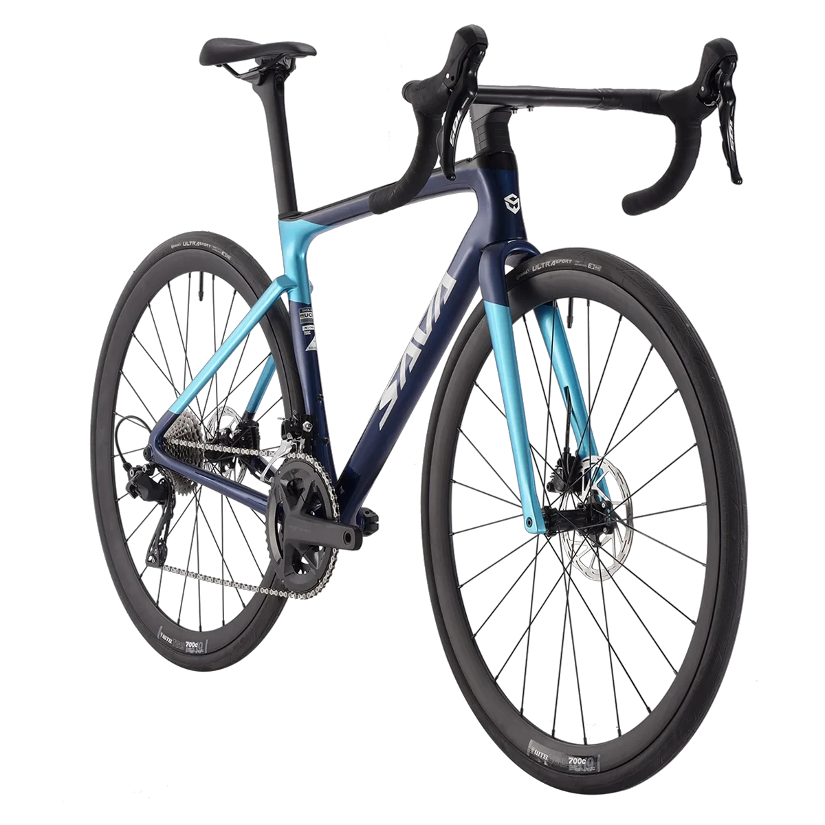 SAVA 2025NEW HAWKEYE SLR7 Carbon Fiber Road Bike with Shimano 105 DI2 R7170 Component Hydraulic Discs, Complete Adult Racing Set MANDOTOS