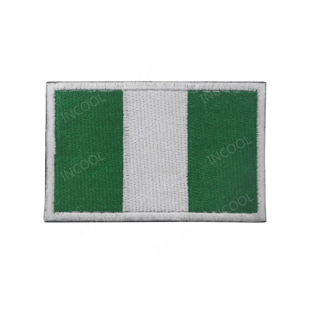 Embroidery Patches African Morocco Nigeria Algeria Seychelles Botswana Gabonese Libya Mauritania Djibouti Namibia Flags Badges
