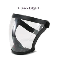Transparent Facial Protector Super Protective Face Shield for Work Weed Whacking Anti-Fog Full Face Mask for Kitchen Oil Proof