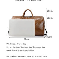 Travel Bag For Men Pu Leather Shoulder Bag Big Capacity Tote Bags For Women Fashion New Duffle Crossbody Bag Sports Pack luggage MANDOTOS