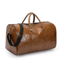 Travel Bag For Men Pu Leather Shoulder Bag Big Capacity Tote Bags For Women Fashion New Duffle Crossbody Bag Sports Pack luggage MANDOTOS
