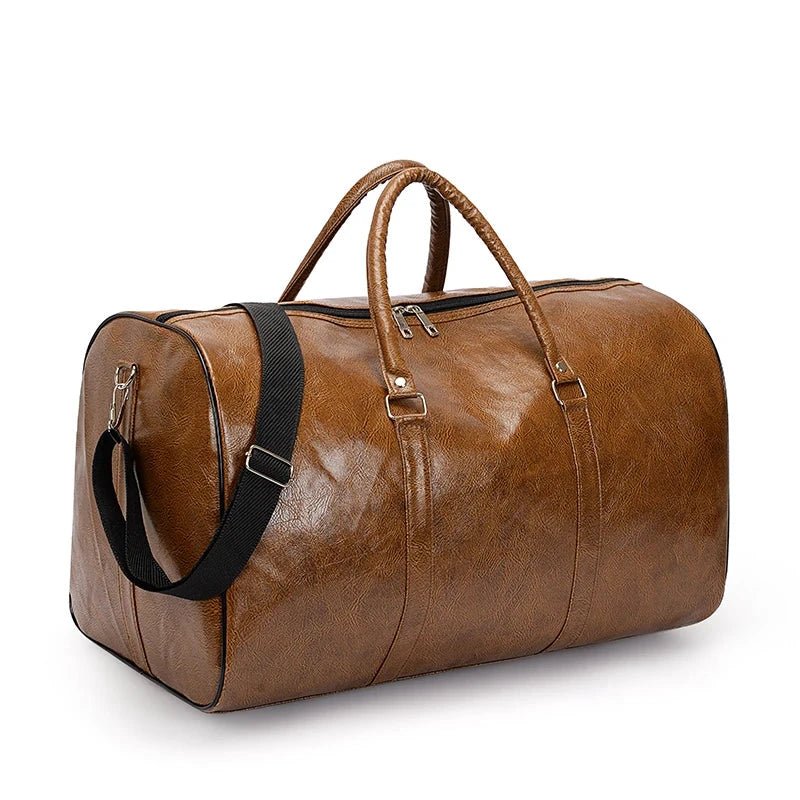 Travel Bag For Men Pu Leather Shoulder Bag Big Capacity Tote Bags For Women Fashion New Duffle Crossbody Bag Sports Pack luggage MANDOTOS