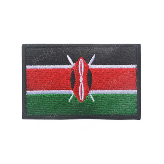 Embroidery Patches African Morocco Nigeria Algeria Seychelles Botswana Gabonese Libya Mauritania Djibouti Namibia Flags Badges