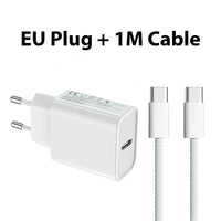 PD 40W Fast Charger For iPhone 16 15 11 12 13 14 Pro Max Plus iPad Air Fast Charging Cable USB C Type C Data Line Phone Charger