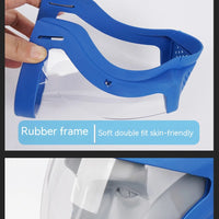 Transparent Facial Protector Super Protective Face Shield for Work Weed Whacking Anti-Fog Full Face Mask for Kitchen Oil Proof