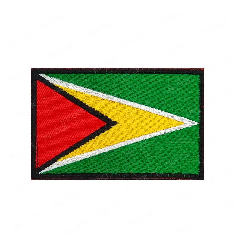 Embroidery Patches African Morocco Nigeria Algeria Seychelles Botswana Gabonese Libya Mauritania Djibouti Namibia Flags Badges