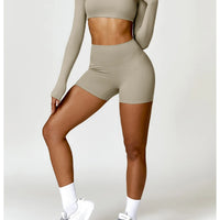 Sports Long sleeved Women Outdoor Running Gym Fitness Wear T-shirt Long sleeved Yoga Shirt Gym Push Up Workout Single Piece Top