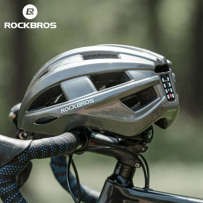 ROCKBROS Bicycle Light Helmet MTB Road USB Warning Rear Light Cycling Helmet EPS PC Intergrally-molded Safety Bike Helmet - MANDOTOS