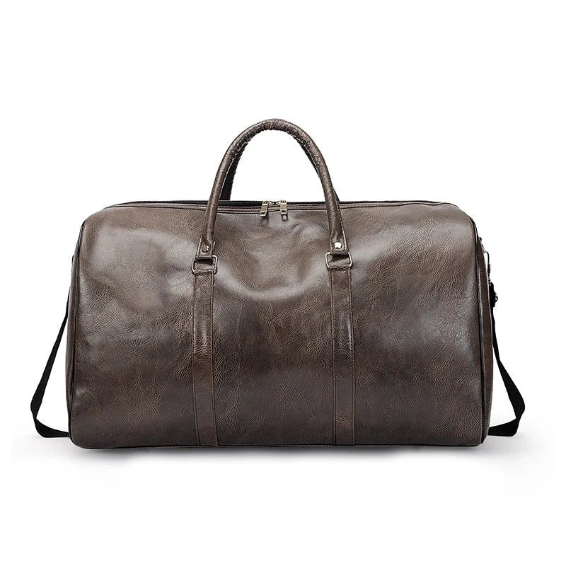 Travel Bag For Men Pu Leather Shoulder Bag Big Capacity Tote Bags For Women Fashion New Duffle Crossbody Bag Sports Pack luggage MANDOTOS