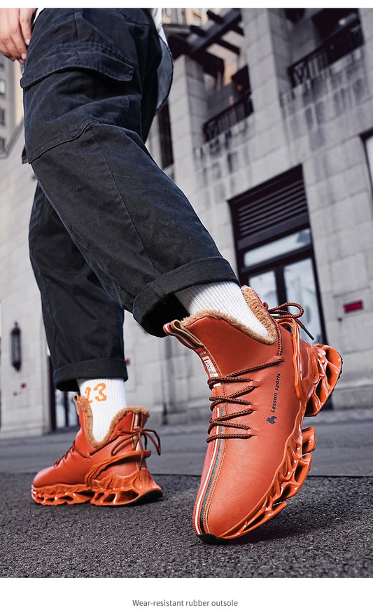 men boots 2024 New Winter Slippers Warm Men Shoes Waterproof Non-Slip Plush Sneakers Male tenis shoes Boots Men Sneakers Winter
