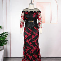 African Dresses for Women 2025 New Fashion Plus Size Sequin Evening Party Long Dress Dashiki Ankara Outfits Robe African Clothes