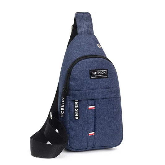 Men's fashionable, convenient, casual, waterproof, adjustable shoulder strap, large capacity waist bag suitable for outdoor acti - MANDOTOS