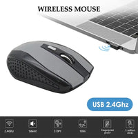 2.4G Wireless Mouse Bluetooth Mouse Ergonomic 800/1200/1600DPI 6 Mute Buttons Mouse For MacBook Tablet Laptops Computer PC MANDOTOS