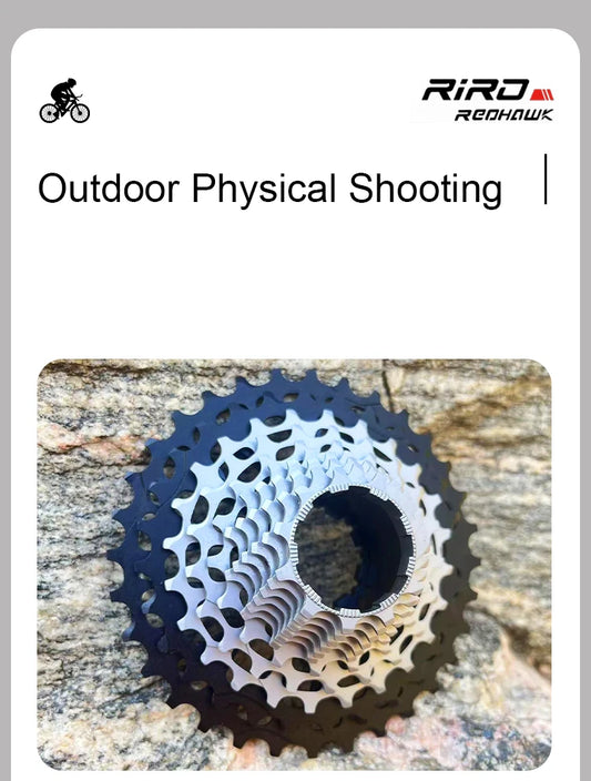 RIRO Road Bike Ultra-light Freewheel 11/12S-28-34T Bicycle CNC Vacuum Plating HG Cassette Hollow Flywheel 11/12V Speed  Sprocket