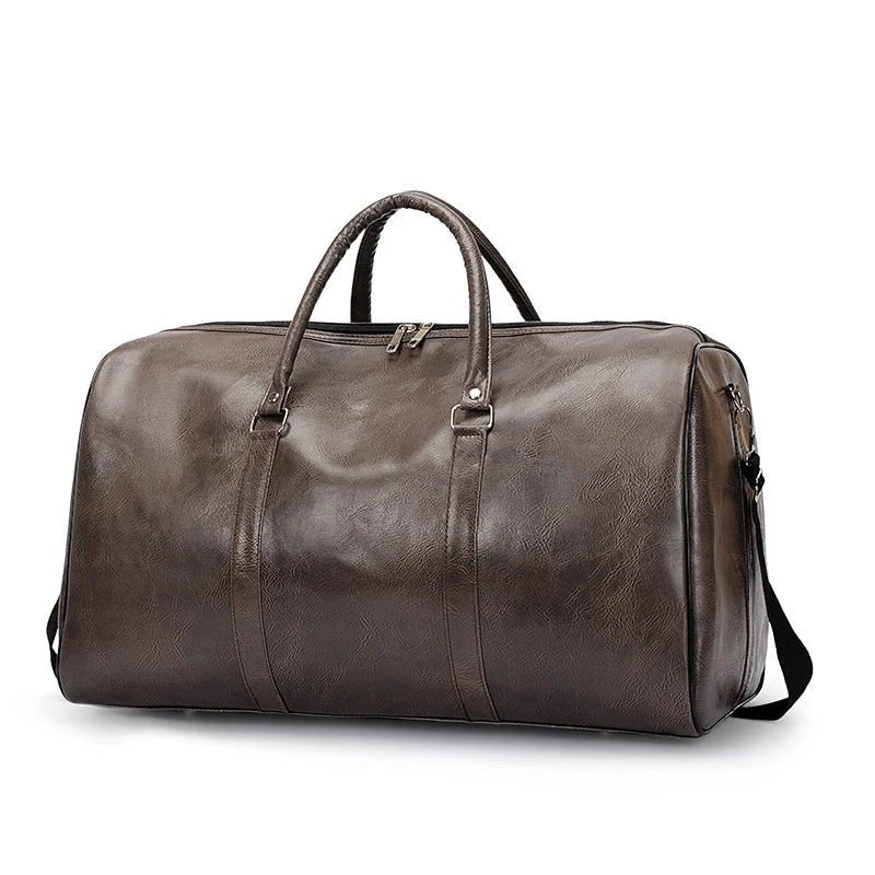 Travel Bag For Men Pu Leather Shoulder Bag Big Capacity Tote Bags For Women Fashion New Duffle Crossbody Bag Sports Pack luggage MANDOTOS