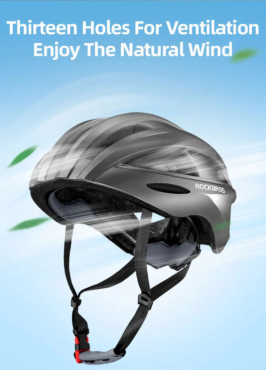 ROCKBROS Bicycle Light Helmet MTB Road USB Warning Rear Light Cycling Helmet EPS PC Intergrally-molded Safety Bike Helmet - MANDOTOS