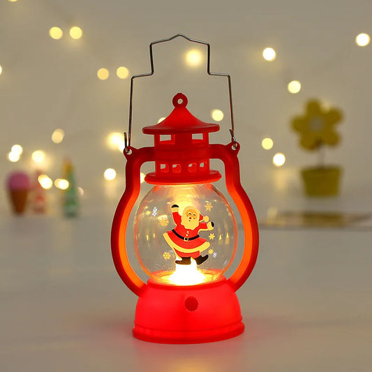 Halloween Hanging Pumpkin Lantern Light LED Ghost Lamp Candle Light Retro Small Oil Lamp Christmas Party Home Decor Horror Props - MANDOTOS
