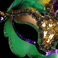 Nightclub Party Supplies Peacock Feather Mask Makeup Hollow Out Carnival Mask Plastic Venice Masquerade Masks Party