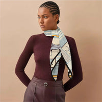 90x90cm New Design Horse Universe Printed Twill Silk Scarf Square Scarves Lady Wraps Kerchief Woman Neck Shawl Wraps