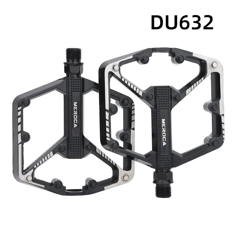 Bicycle Pedals Sealed DU Bearing Nonslip Pedal Mountain Road Bike Cycling Alloy Platform Mtb Pedal MANDOTOS