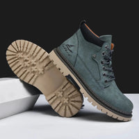 Handmade Men Boots Ankle Winter Leather Shoes Autumn Outdoor Hiking Boots Sneakers Hombres Botas High Top Footwear Anti Slip MANDOTOS