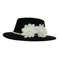 Elegant Women s Vintage Style Wool Fedora Hat with Bowknot Accent for Wedding Bridal Shower Tea Party and Derby Day
