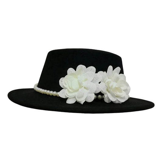 Elegant Women s Vintage Style Wool Fedora Hat with Bowknot Accent for Wedding Bridal Shower Tea Party and Derby Day