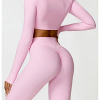 Sports Long sleeved Women Outdoor Running Gym Fitness Wear T-shirt Long sleeved Yoga Shirt Gym Push Up Workout Single Piece Top