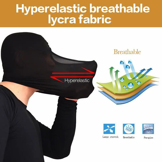 Balaclava Full Face Mask UV Protection Ski Sun Hood Tactical Motorcycle Helmet Bandana Neck Windproof Face Shield Biker Mask - MANDOTOS