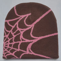 New model Winter Knitted Hat Four Seasons Men's and Women's Universal Y2K Knit Hat Spider Web Riding Outdoor Sports Fashion Hat