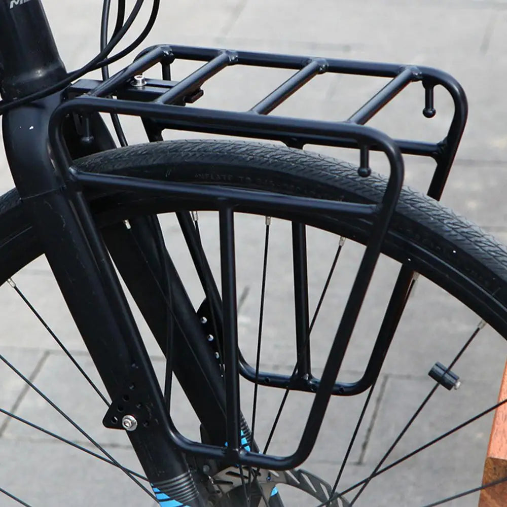 Cycling Cargo Rack Luggage Touring Carrier Racks Front Pannier Rack for Cycling Equipment Stand Footstock for Enhanced Stability - MANDOTOS
