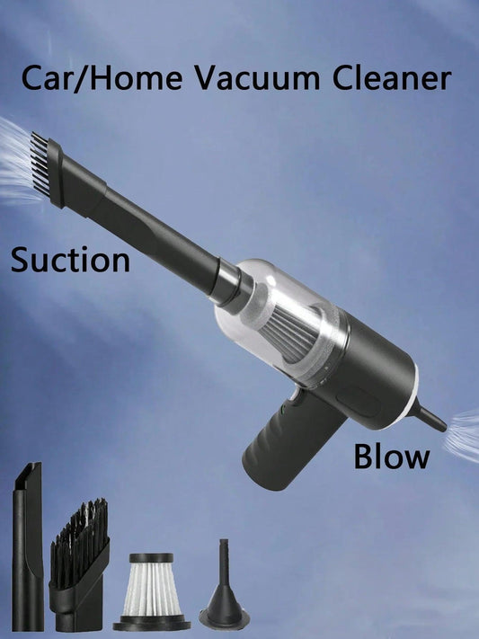 3 In 1 Integrated Suction And Blowing Vacuum Cleaner USB Charging Small Car Household Vacuum Cleaner - MANDOTOS