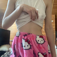 Y2K Hello Kitty Pajamas Pants Sanrio Anime Women's Pajama Pants Cartoon Couple Home Sleepwear Trousers Leisure Home Clothing MANDOTOS