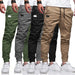 2025New Men's Casual Sports Pants Sweatpants Male Jogger Cargo Harem Pencil Pants Trousers Multi-pocket Sweatwear